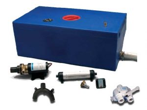 Vuilwatertank set rechthoekig 47 ltr