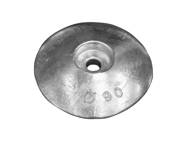 Anode roerblad discvorm 90mm aluminium